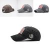Retro Style Embroidered Letter Baseball Cap Vintage Washed Classic Flag Cotton Hat Men's Adjustable Cap