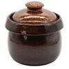 Banko Ware "Fluffy Rice Cooker" Mushroom-shaped Rice Cooker/Pot, 1-cup Capacity (approx. 850ml), Amber Glaze, Suitable for Direct Heat and Microwave,