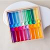 Rainbow Acrylic Stacking Cylinder Blocks - Crystal Light & Shadow Toys for Kindergarten