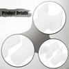 4x Replacement Wheelchair Seat Rail Guide Repair Parts Universal Components