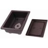 Macetas Rectangulares de Plástico para Plantas de Bonsái Cuadradas para Flores Balcón Jardín Patio Paisajismo Bandejas para Macetas de Bonsái Decoración del Hogar
