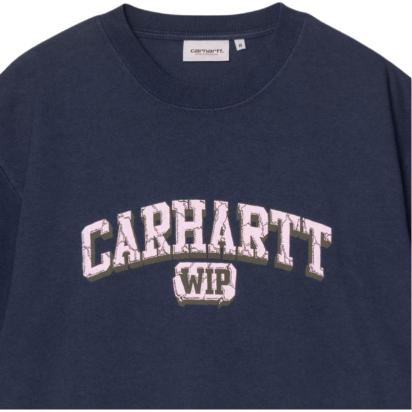 Carhartt WIP FW25 S/S Heavy Duty T-Shirt Loose Faded Vintage Casual Logo Letter Short Sleeve T-Shirt Men Tops I036015-VQ-4G
