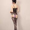 Open hole mesh fun shoulder strap one-piece mesh tight open gear suspenders mesh stockings stockings 004