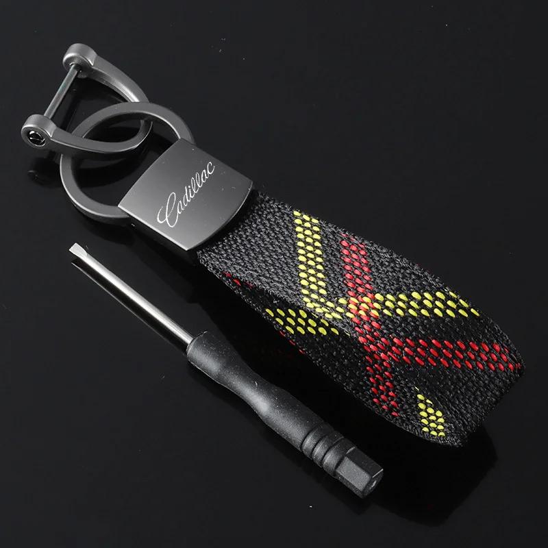 

For Cadillac ATS BLS CT4 CT5 CT6 CTS ESCALADE EXT SLR SLS SRX STS XLR XT4 XT5 XTS Car Logo Key Chain Keyings Pendant Accessories