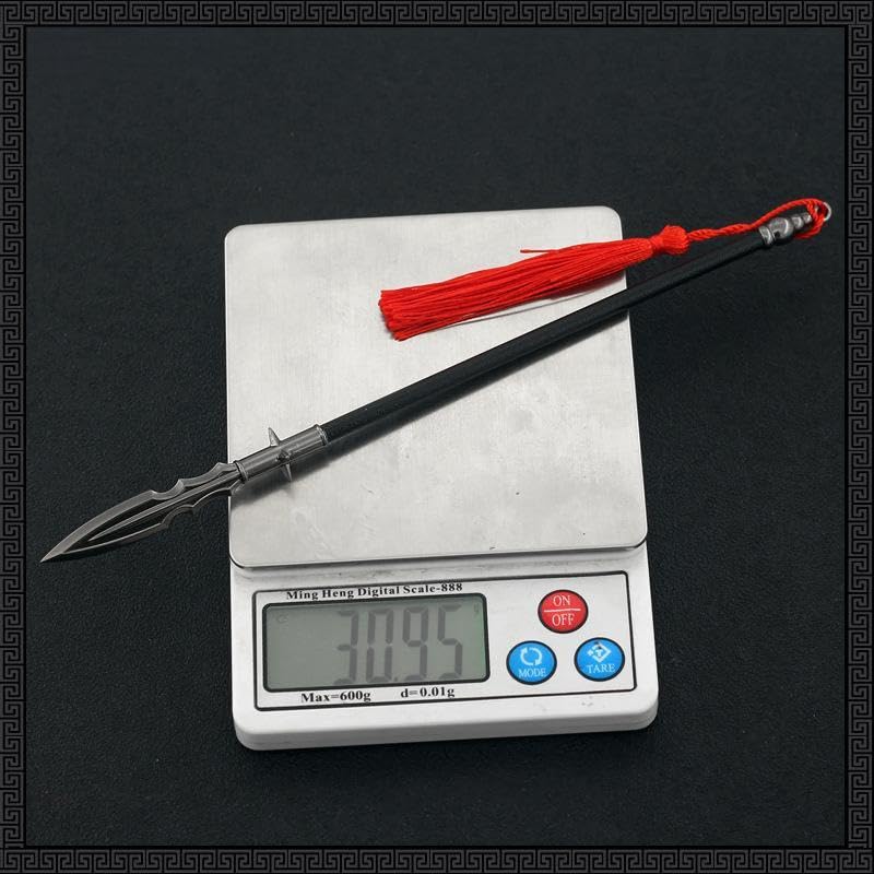 [Nekogamiyama] Romance of the Three Kingdoms General Hero Weapon Jiang Wei Boyue Spear Total Length 22cm  Miniature Figure Collector Interior