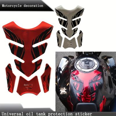 3D DIY Sticker Motorcycle Gel Oil Gas Fuel Tank Pad Protector Sponge Soft Rubber Decal