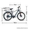 HedaTX TX1 500W Electric Bike, 28MPH Max Speed, Shimano 7-Speed, Removable Battery, 3 Riding Modes, Front & Rear Disc Brakes