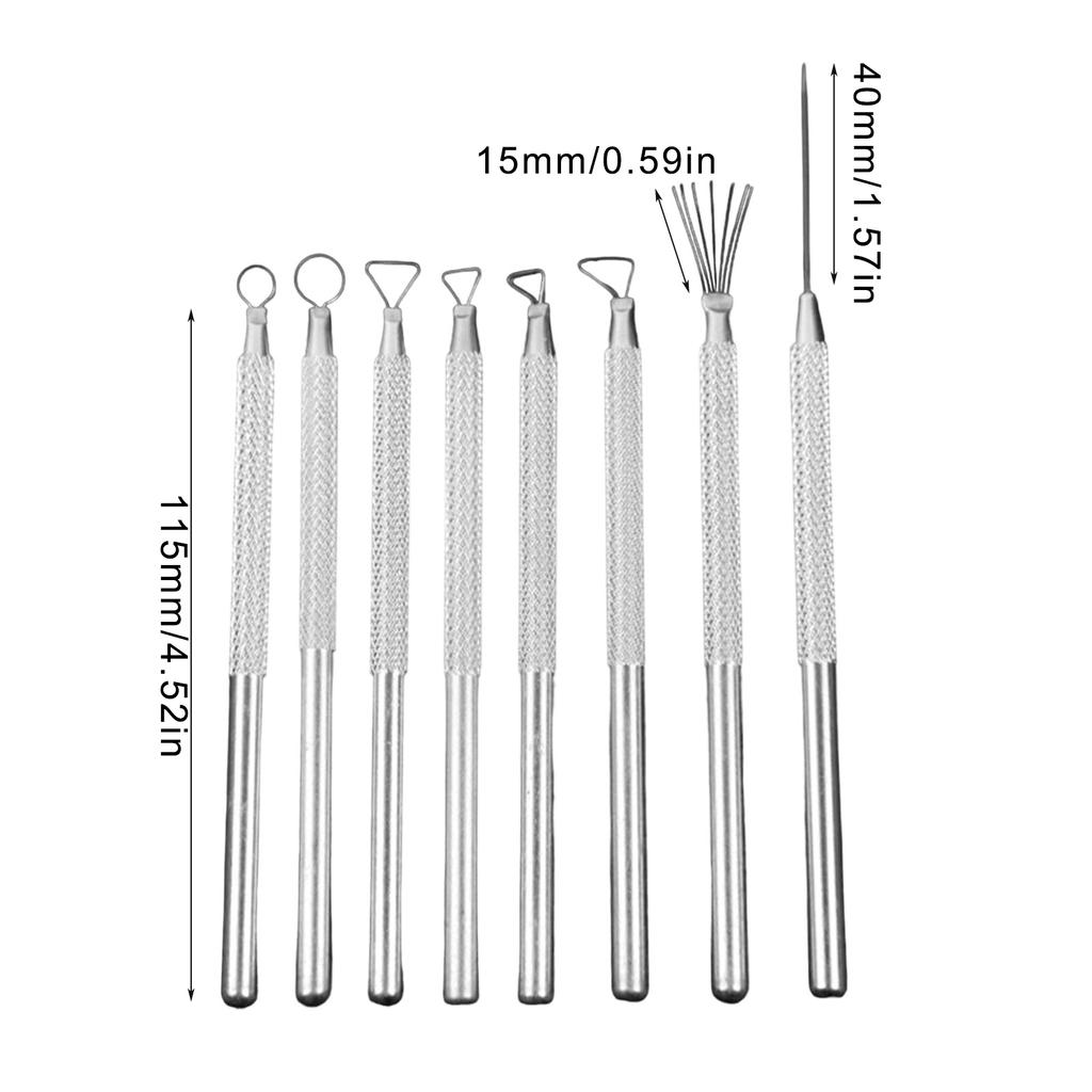 8Pcs Professional Pottery Clay Sculpting Tool Pottery Clay Wire Cutter Sculpting Tool Clay Pottery Carving Tool Ceramic