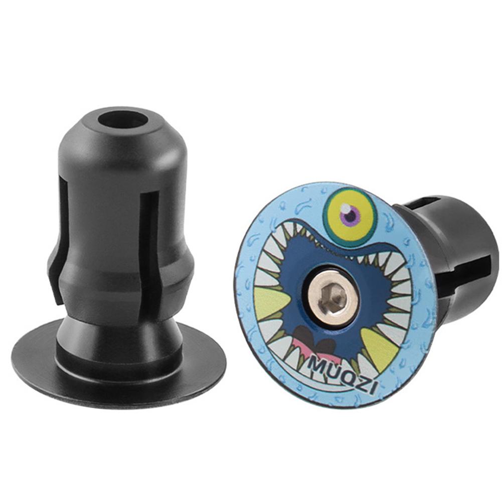 2Pcs Bike Handlebar End Plugs Lightweight MTB Bike Handlebar Grips Plugs Caps Bicycle Handlebar Grip Cover Bicycle Accessories