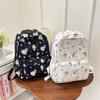 Cute Line Puppy Dog Print Backpack Large Capacity Schoolbag  Delicate Personality Trendy Student Bags Casual Travel Bags