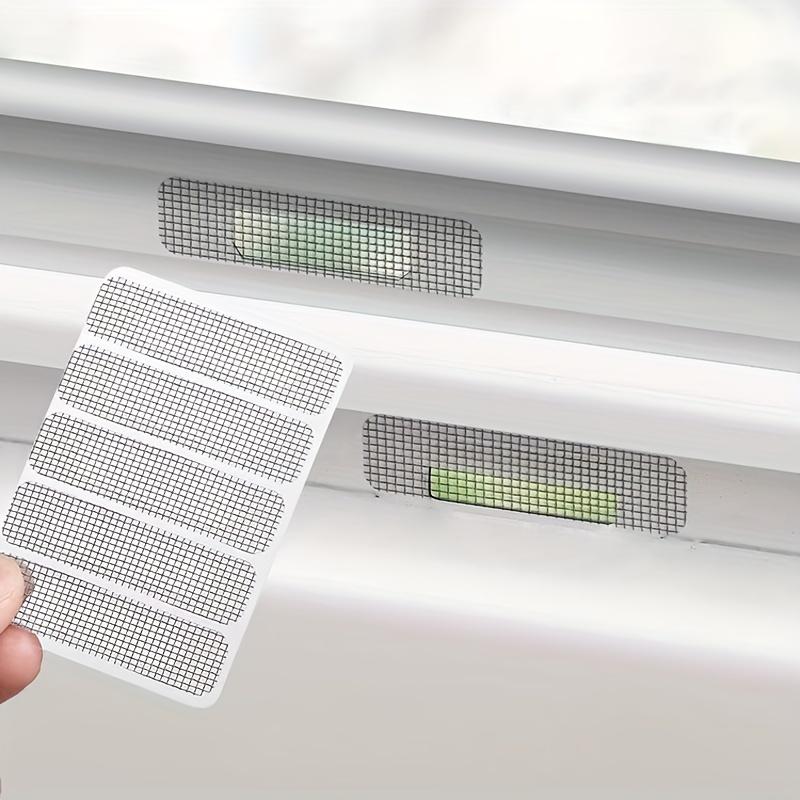 10 sheets/50pcs of Drainage Mosquito Prevention Stickers for Screens And Windows, Featuring Embroidered Fabric Designs