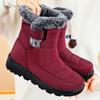 Snow Boots Plus-size Women's Boots with Fleece Cotton Boots High-top Thick-soled Cotton Shoes