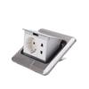 Floor Socket Waterproof 16A 2 Port Sealing Simple Feel Use Safety Durable Silver Bounce Floor Socket 250V