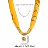 ZN0111 Ocean Wind Niche Design Sense 11K Gold Stainless Steel Pendant High Sense Color Silk Scarf Necklace