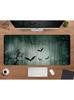 Goth Desk Mat Forest Mousepad Dark Bats Moonlight Gothic AestheticsCute Green Witch Xxl Gaming Deskmats Mouse Pads Mouse Mat