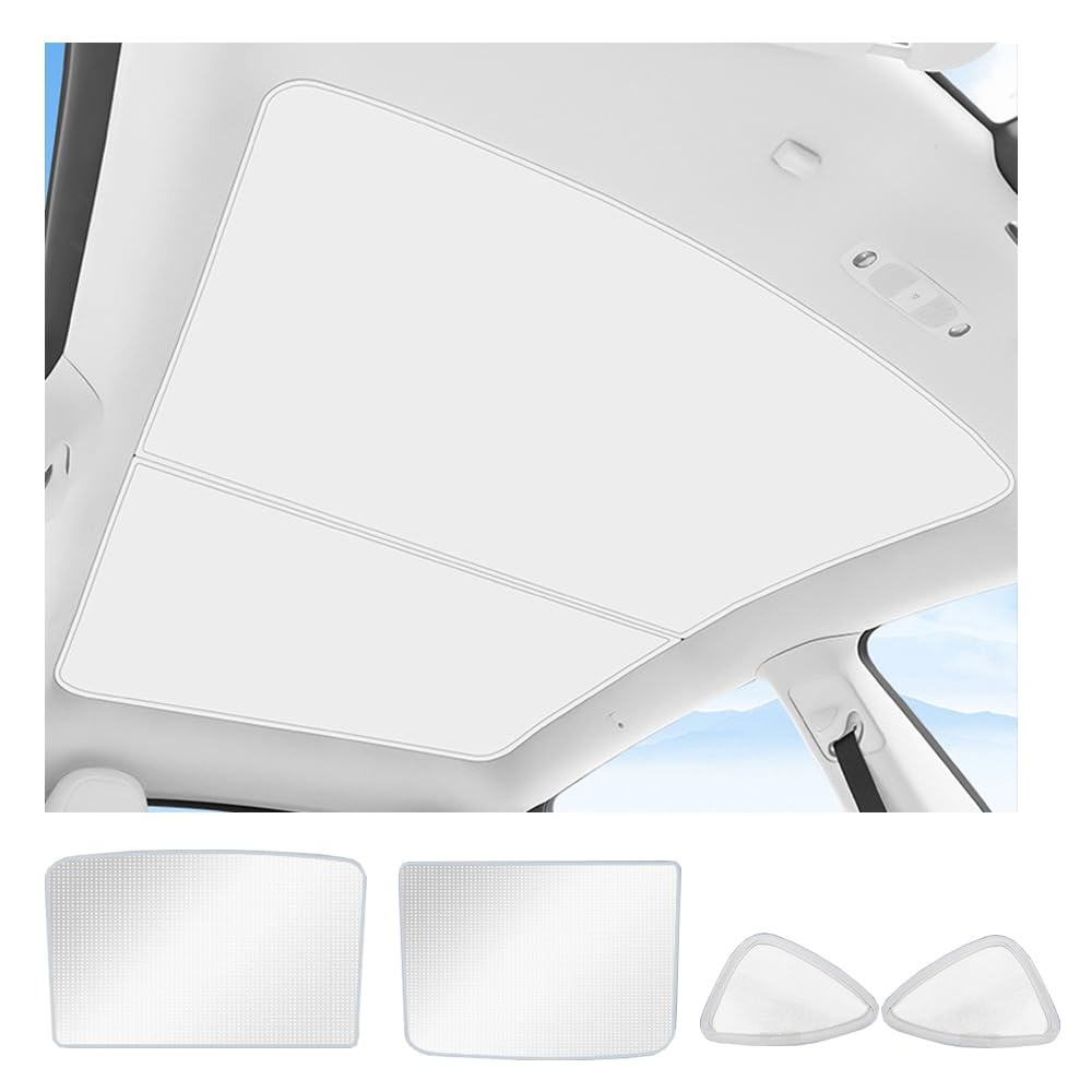 

KUNIO Tesla Exclusive Model Y Glass Roof Sun Shade Roof Sun Shade Foldable, Light Model Y 2021-2024 December