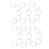 30pcs Hollow Frame Pendants Resin Craft Open Bezels Jewelry Necklaces Earrings Making Supplies