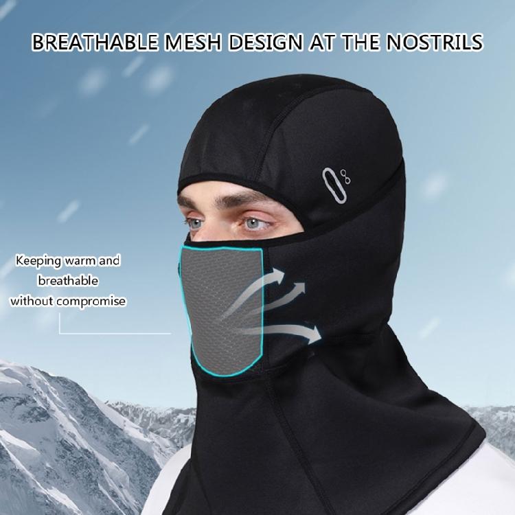 Warm Nylon Neck Gaiter & Face Shielding Thermal Windproof Headgear Motorcycling Headwear for Winter Travel & Adventure