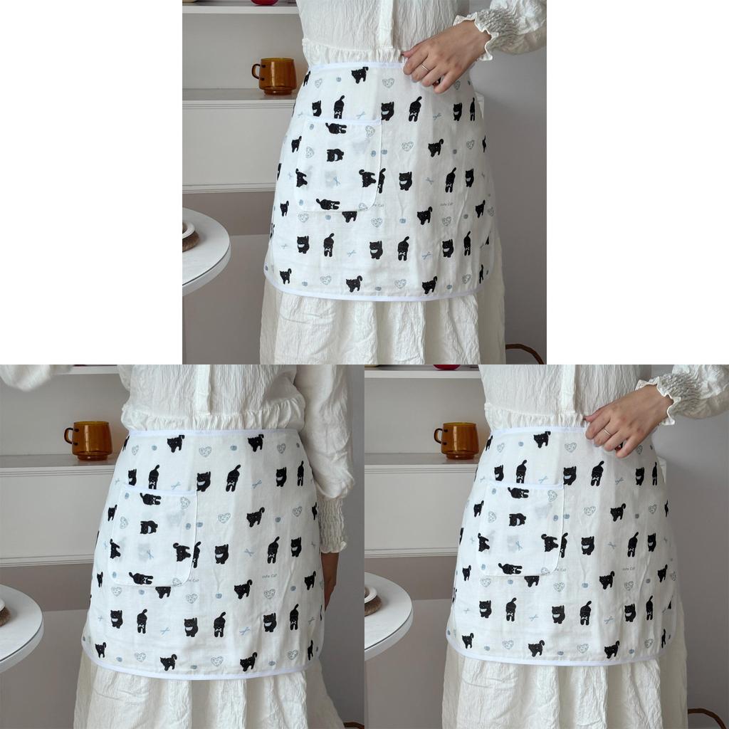 Waterproof Sleeveless Apron For Cafes And Home Use With Polyester Material
