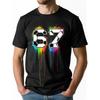 European Sizes Mens Football T-Shirts | Rainbow Number Print Round Neck Training Shirts, Casual Sports Wear