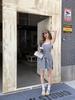 2026 Spring/Summer Energetic Tie-Waist Camisole Dress with Chest Pads - Women's Two-Piece Style Short Skirt