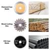 400W 10000RPM Ceramics Metal Wood Cutting Woodworking DIY Power Tool with 3pc Blades Mini Circular Saw Electric Saw