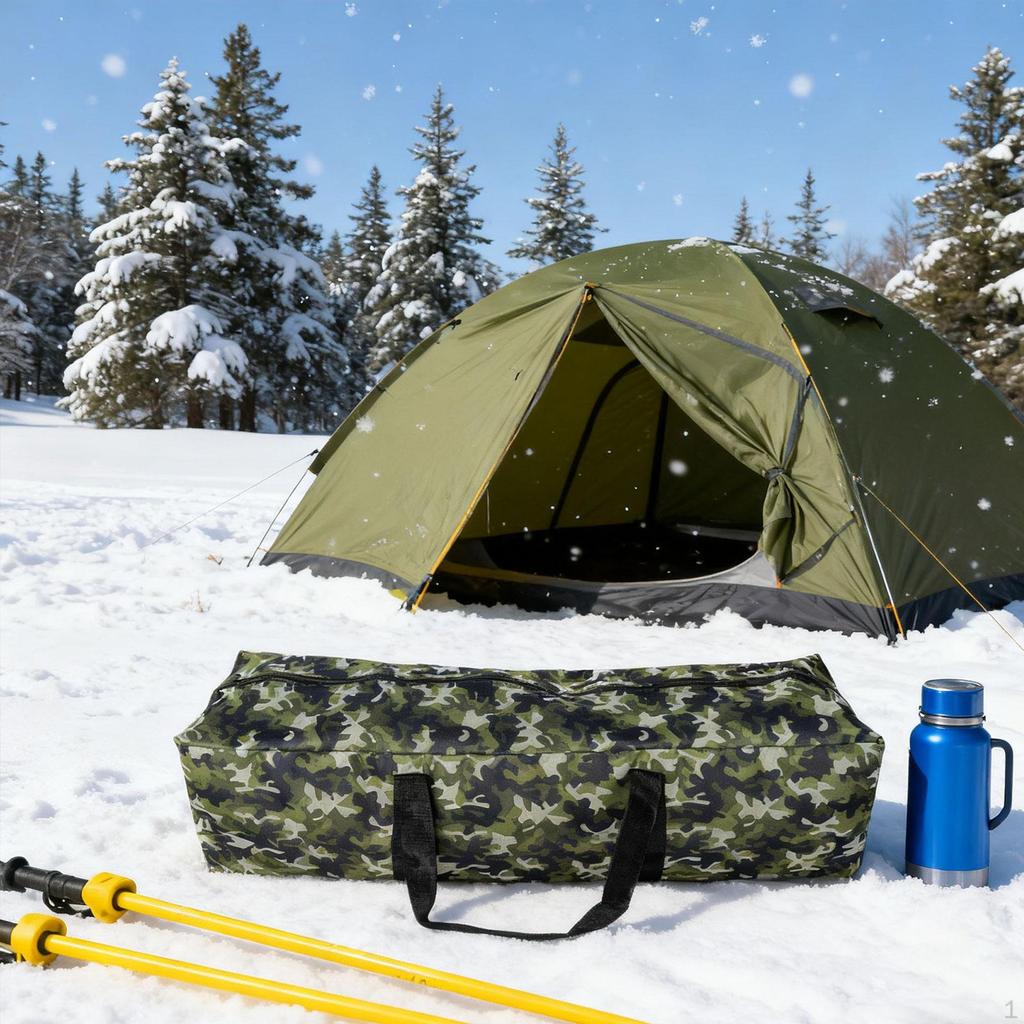 Camping Tent Pole Storage Bag Pouch Portable Wear Resistant Heavy Duty Carrying Organizer for