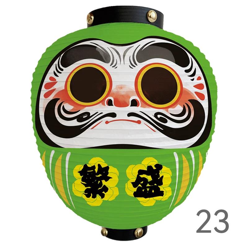 Japanese Style Cartoon Wish Dharma Hanging Lantern Japan Mascot Daruma Sushi Pub Bistro Restaurant Izakaya Decor Lantern