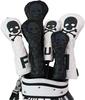 Waterproof Golf Headcover with Conversion Tag for Golf Black and Skull Design Headcover Per Driver/Wood/Utility/UT Clubs, White, (1 Wood)