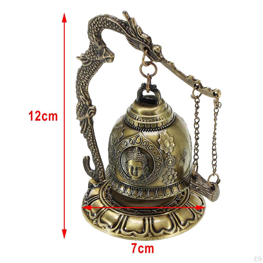 Fengshui Bell Blessing for Home Garden Desk Decor Length 7cm/2.76 Width Inch 12cm/4.72