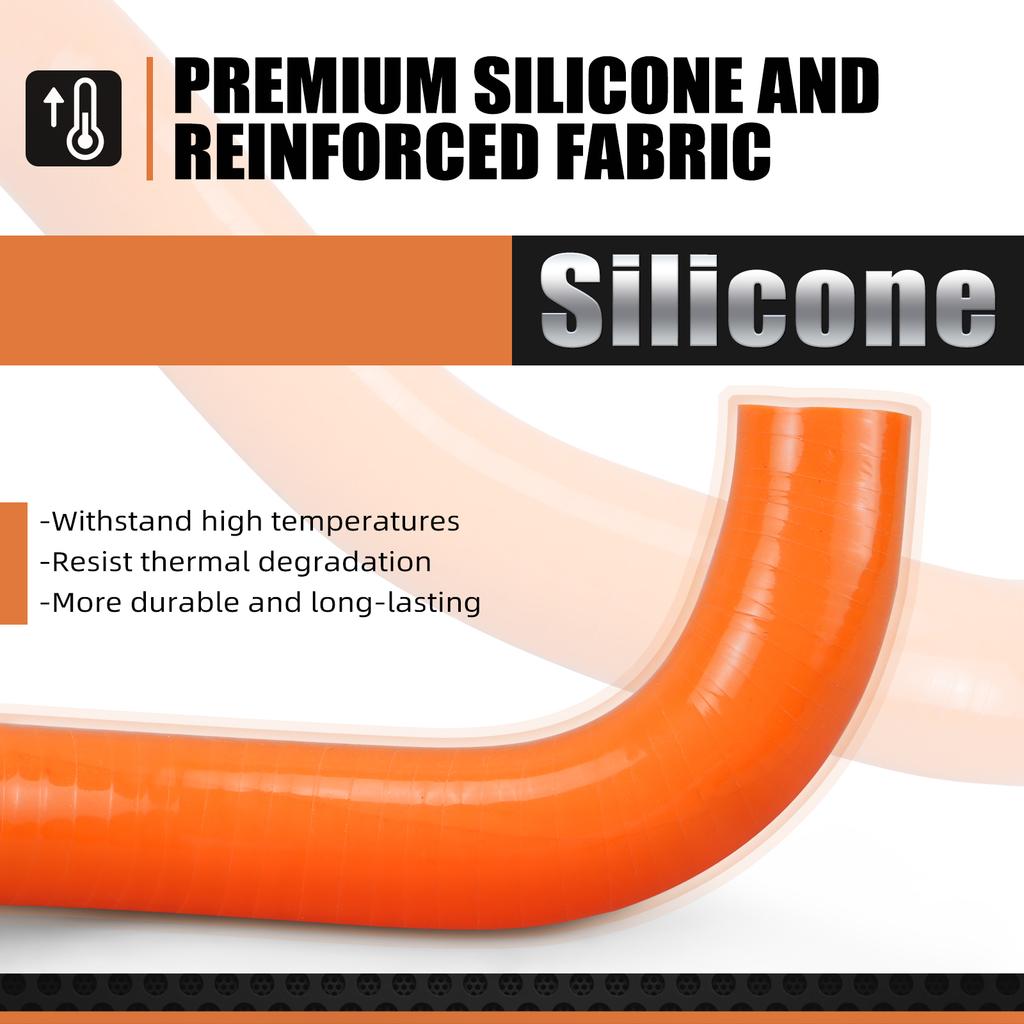 NICECNC For 2024 KTM SXF EXCF 350 250 Husqvarna FE350 S W FC 250 350 GasGas MC EC 250F 350F Silicone Radiator Coolant Hose Kit