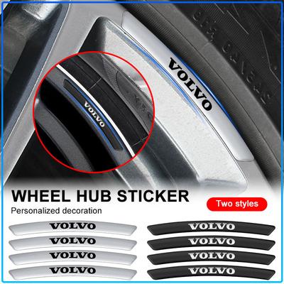 4Pcs Auto Wheel Hub Badge Tire Rim 3D Stickers Car Accessories For XC60 XC90 S60 S80 S40 V40 V60 V70 V50 XC70