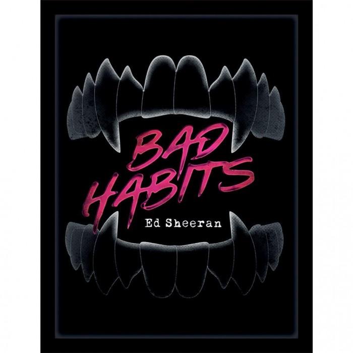 Ed Sheeran Bad Habits Framed Poster