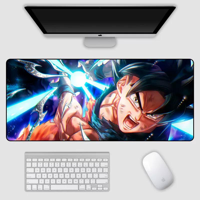 2026 Dragon Ball Leather Mouse Pad Son Goku Printing Pattern Large Size Game Gaming Keyboard Pad Boys Office Animation Non-slip Table Mat