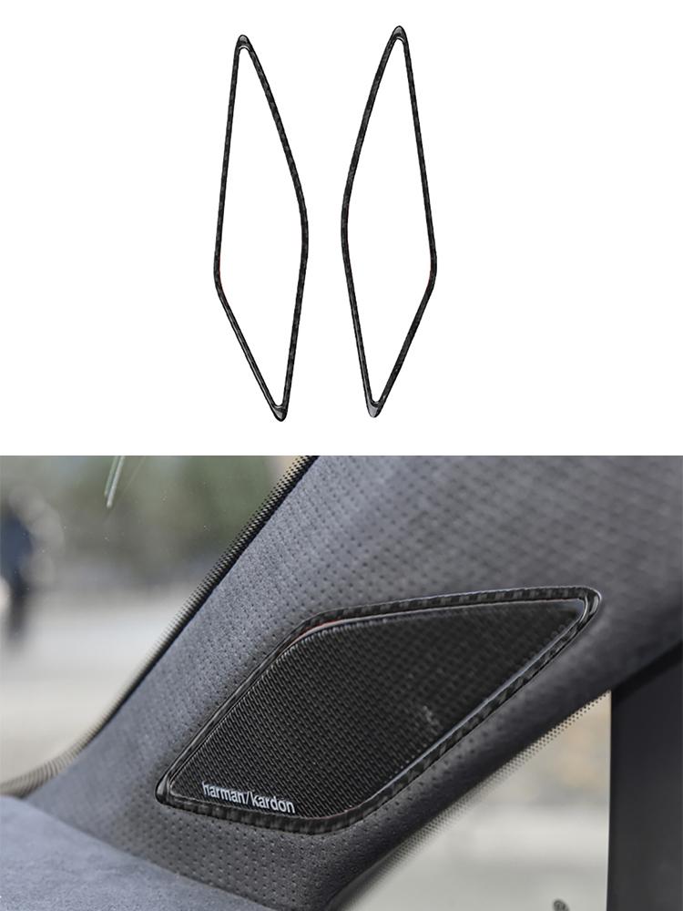 For Volkswagen VW Golf 8 MK8 GTI 2025 Car Carbon Fiber Interior Button Panel Trim Sticker Frame Styling Accessories