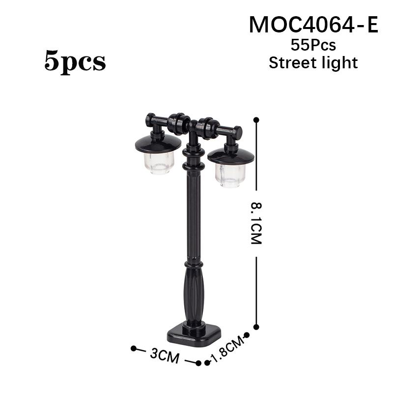 MOC City Serie Hochzeitsbogen Straßenlaterne Schlagzeug Schaukelstuhl Park Straßenansicht Bausteine Spielzeug Für Kinder Kreative Geschenke