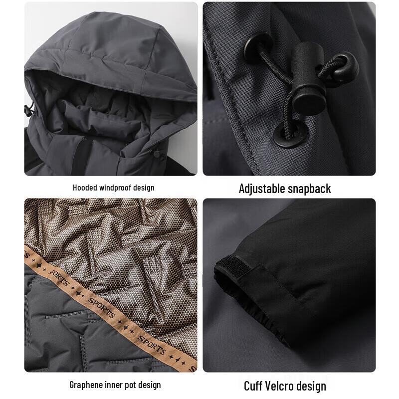 JEEP SPIRIT Men's Hooded Winter Padded Jacket