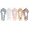 5 Pairs/Lot Socks Women's Ankle Short  No-Show Invisible Foot Summer Thin Cotton Set White Low Cut Boat Lace Silicone Non-Slip