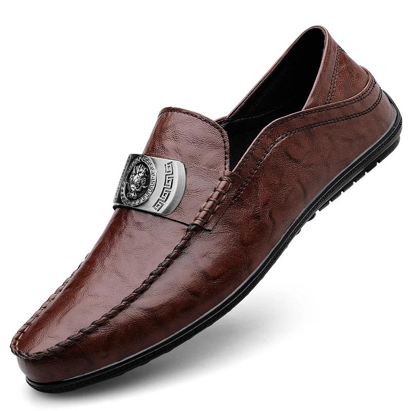 

Men Summer Slippers Leather Casual Fashion Comfortable Non Slip Comfortable Wear For Daily Use Durable Material With Good Quality 40