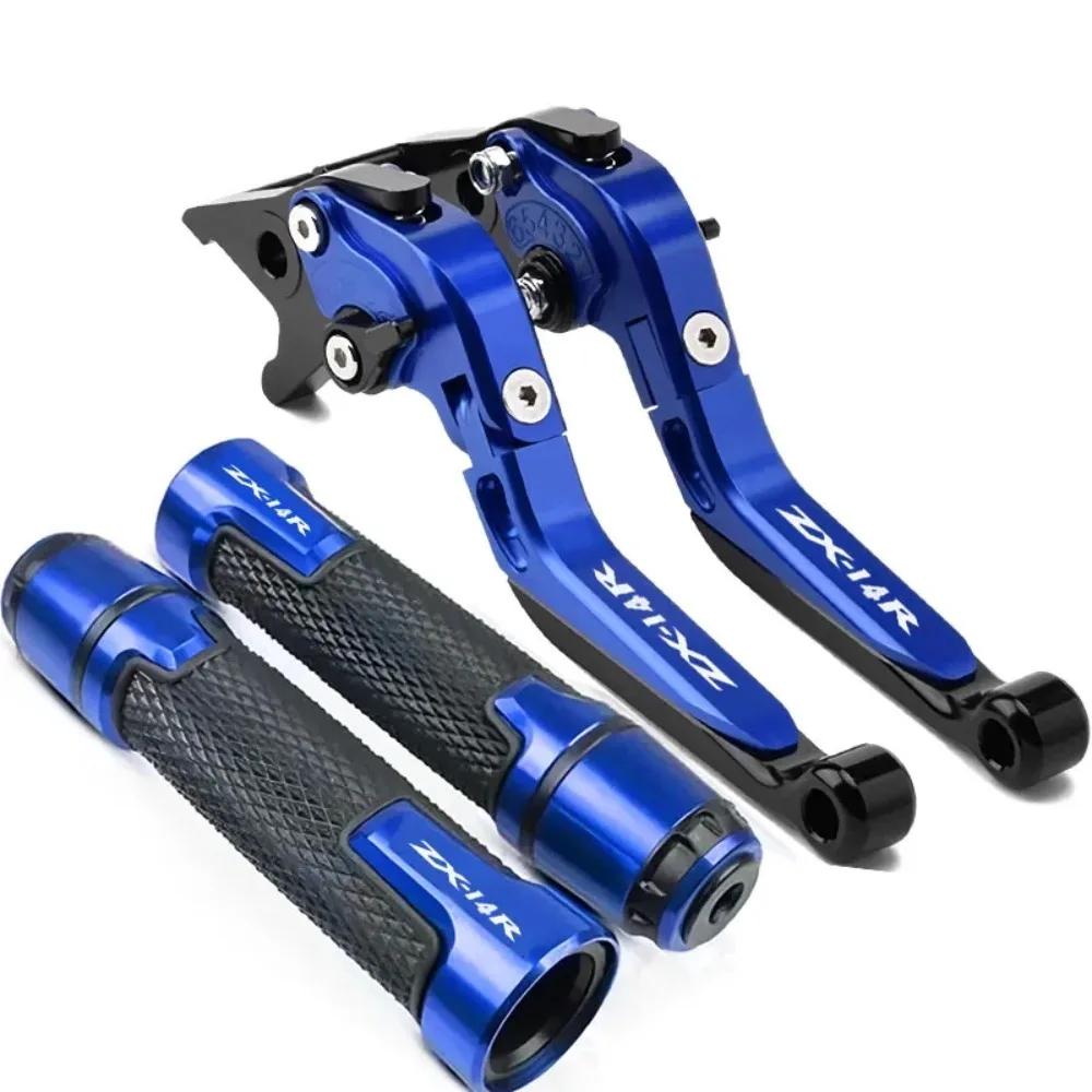 For ZX14R ZX 14R 2006-2016 2015 2014 Motorcycle Accessories Adjustable Brake Clutch Lever Handle Bar Hand Grips Ends