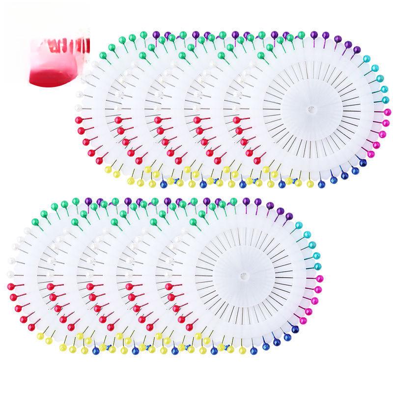 Pearlescent Draping Pins - Colored Tailor's Positioning Needles for Sewing and Shaping