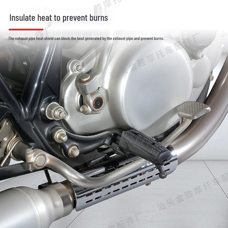 Retro Motorcycle Exhaust Heat Shield for Cruiser Iron Horse 400 Racing