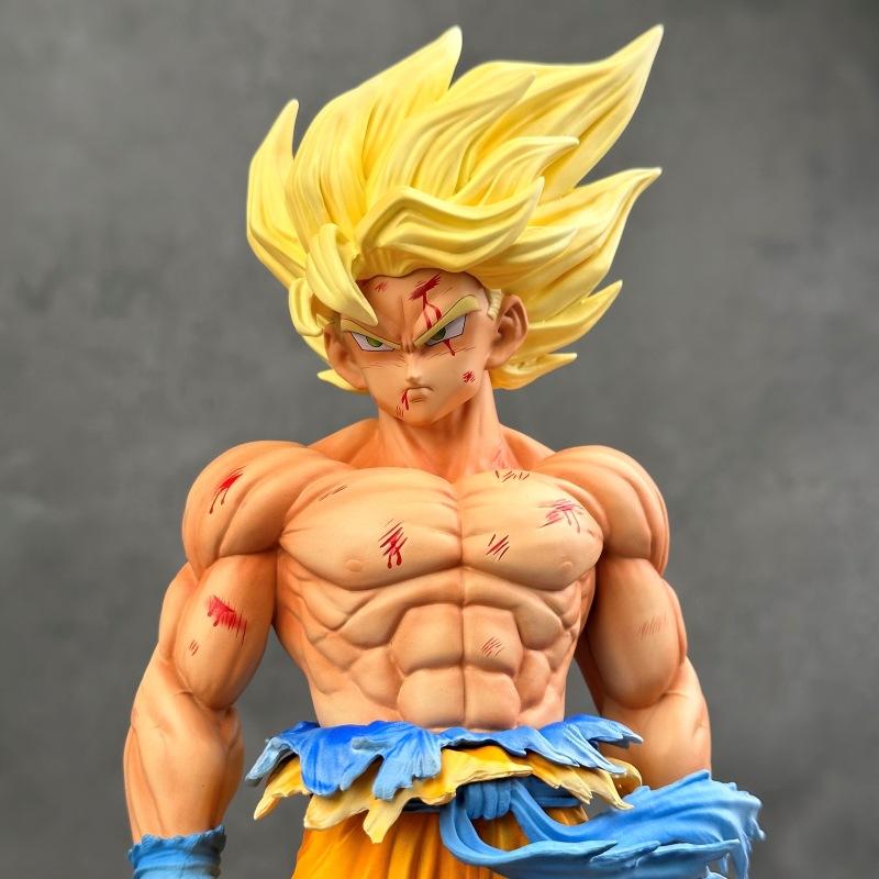 Dragon Ball Z Son Goku PVC Tryb Kolekcjonerski Zabawka Prezent Ręcznie robiona Super Saiyan Goku Figurka Akcji Statua Ozdoba na Biurko
