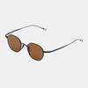 MATTEPUZ MP-14 TITANIUM BROWN SUNGLASS BLACK