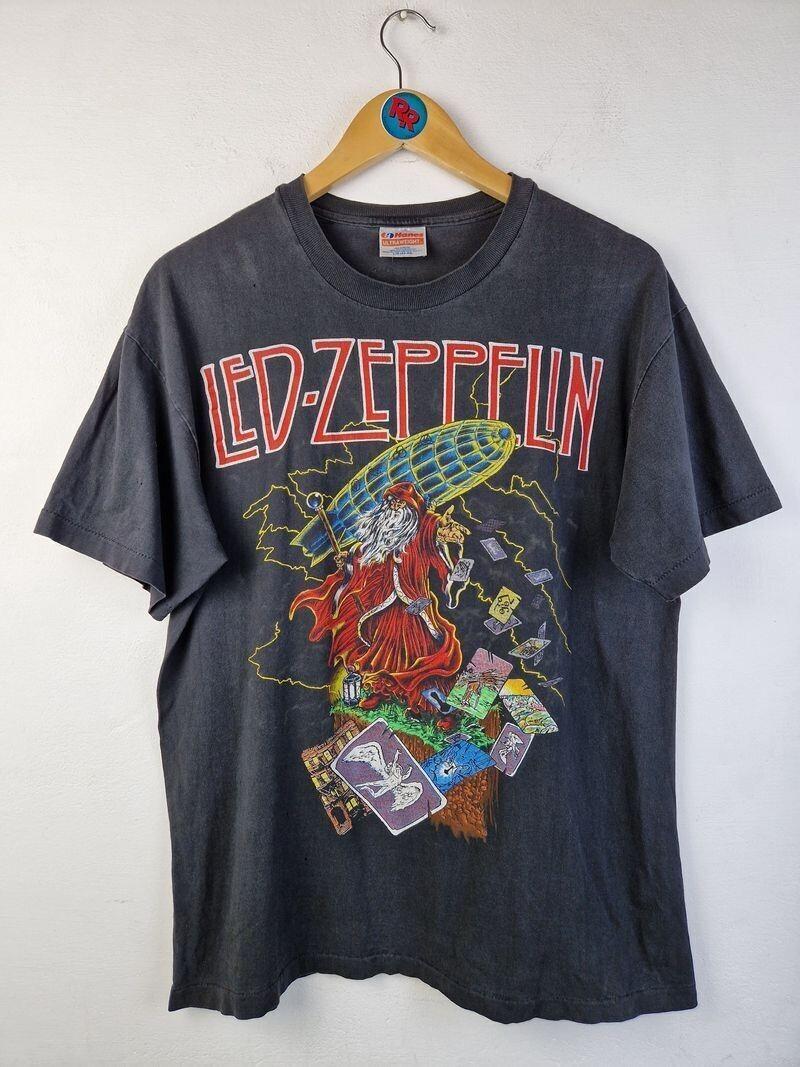 Led Zeppelin Shirt Led Zeppelin Black T-shirt Unisex S5XL Reprint VN4203 XXL
