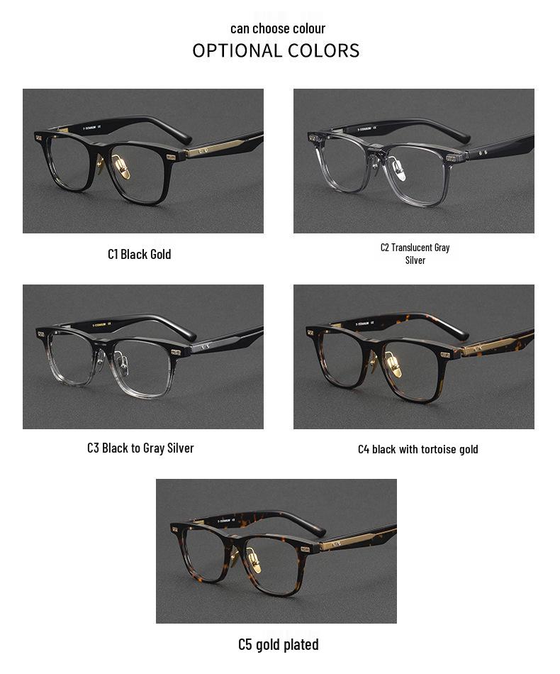 2025 Jimei Acetate Large Frame Eyeglasses NP-752 - High Quality Prescription Glasses for Men & Women