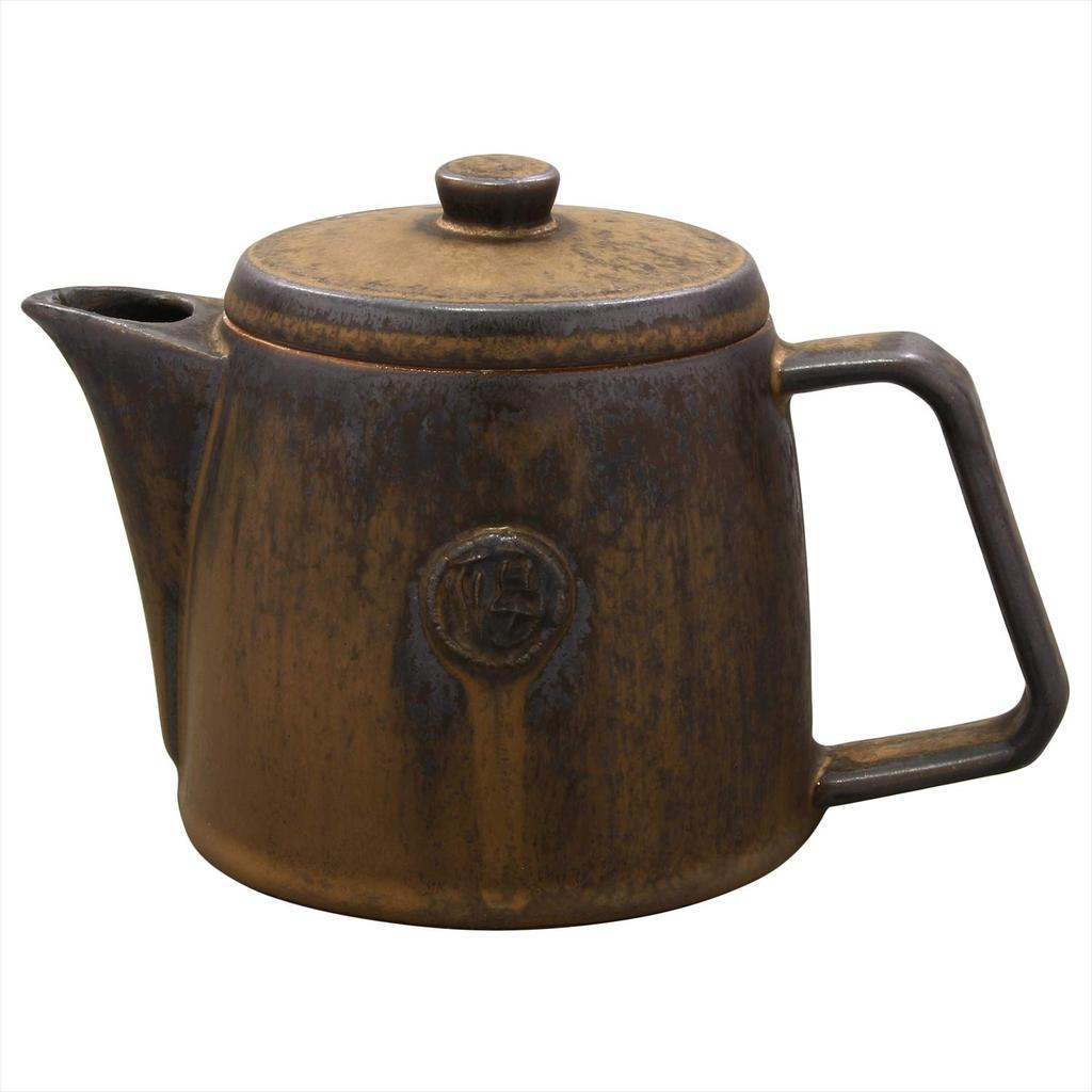 Mino Ware Pot, Fukufuku, Smoked Black, Made In Japan, 500-02