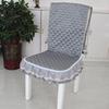 Chair Cushion with Stain Protection Dining Chair Seat Protector Quilted Lace Ruffle Chair Cushion with for Dining