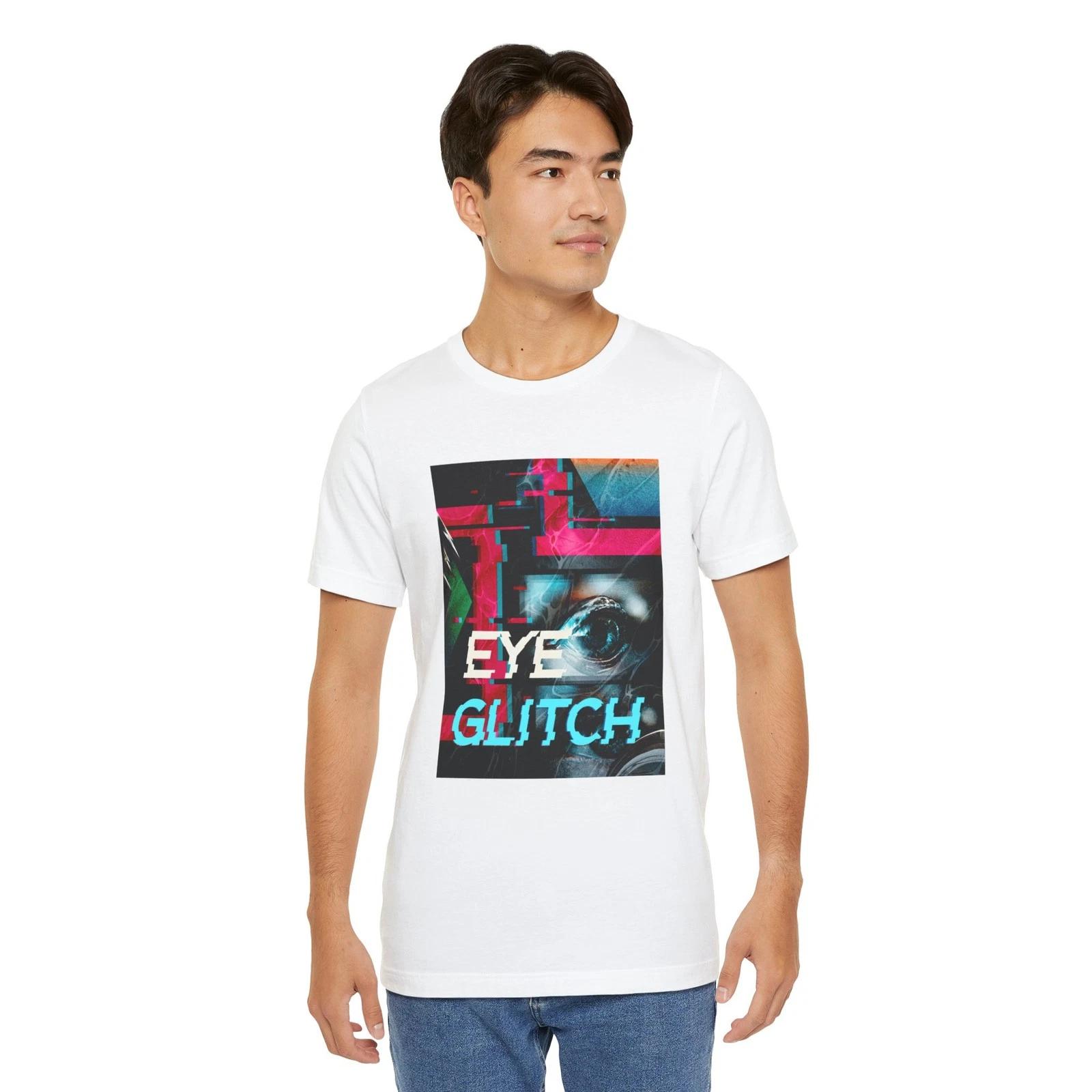 

Eye Glitch graphic tee | glitch art eye design Unisex T-Shirt M