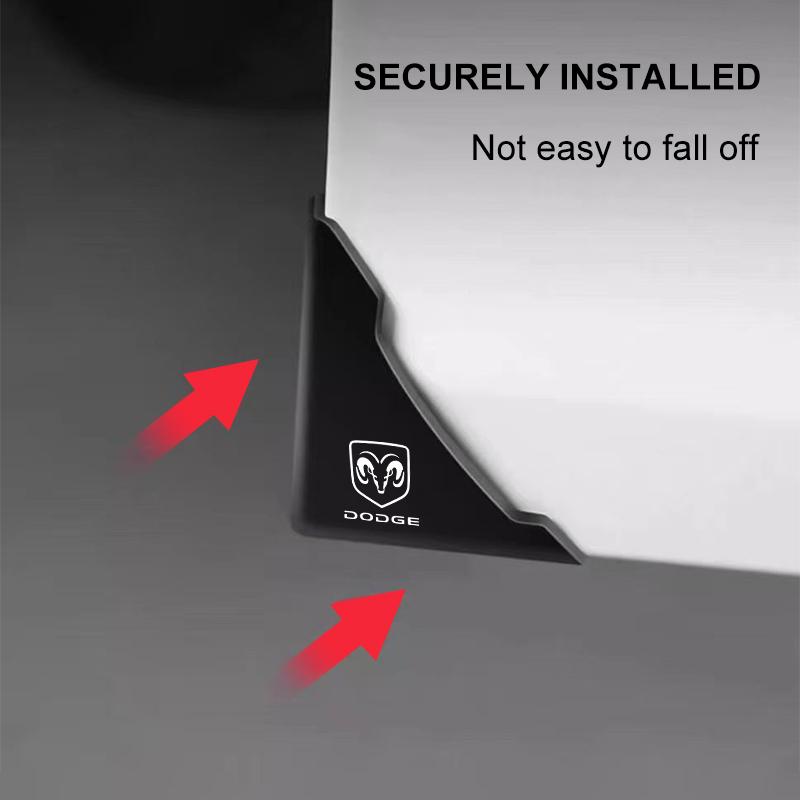 2Pcs Car Door Corner Silicone Protective Anti-Collision Cover for Dodge Caliber Ram 1500 Stratus Dart Caravan Charger Grand Caravan Journey